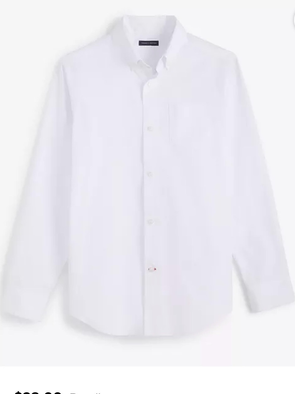 Tommy Hilfiger White Button-Down Dress Shirt